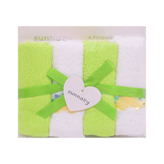 BABY FACE TOWEL 4PC PACK MDW-23 CHI CLTW042-GR Default Title - MamasJan KidsWear