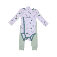 BOYS L/S 3PC PAJAMA SUIT MDW-23 6-9M CHI ST305 Default Title - MamasJan KidsWear