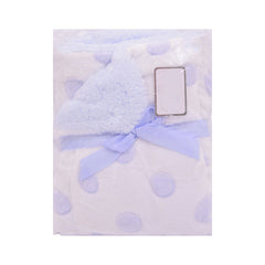 BABY FLEECE WRAPPING SHAWL MDW-23 CHI CLBL48-BLUE Default Title - MamasJan KidsWear