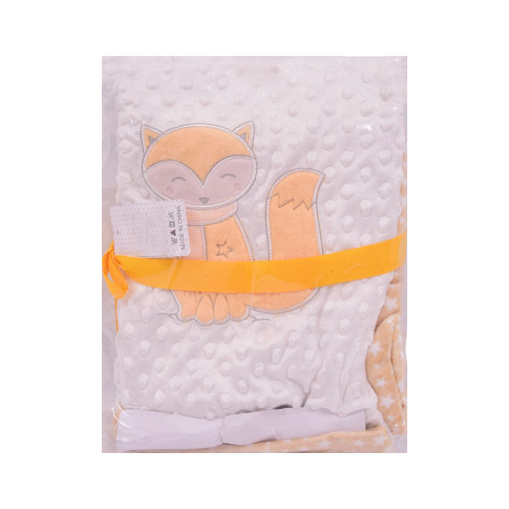 BABY FLEECE WRAPPING SHAWL MDW-23 CHI XYBL04-OR Default Title - MamasJan KidsWear