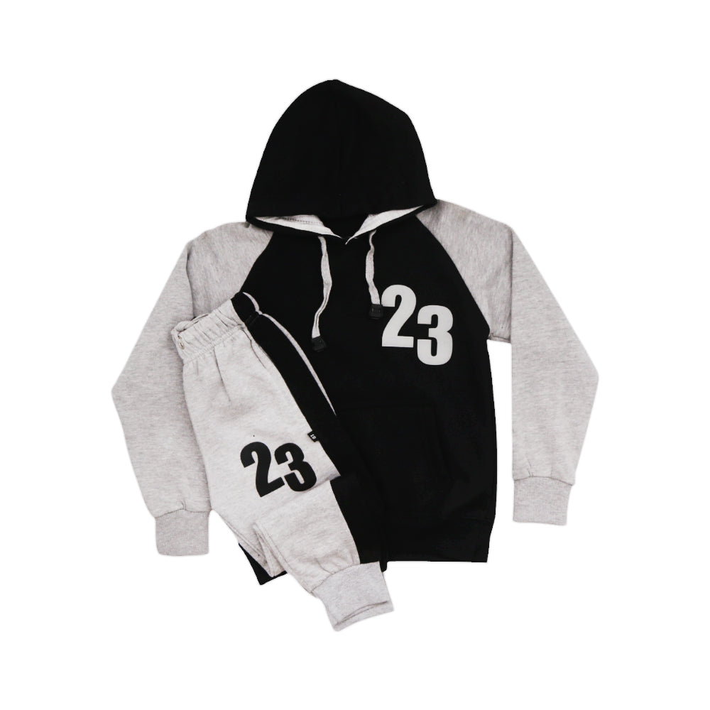 BOYS L/S 2PC TRACK SUIT HOODED NICE & EASY MZW-23 3-4 YEAR H Default Title - MamasJan KidsWear