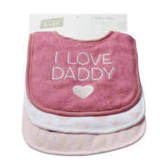 BABY BIB 3PC PACK MDW-23 CHI 23484 Default Title - MamasJan KidsWear