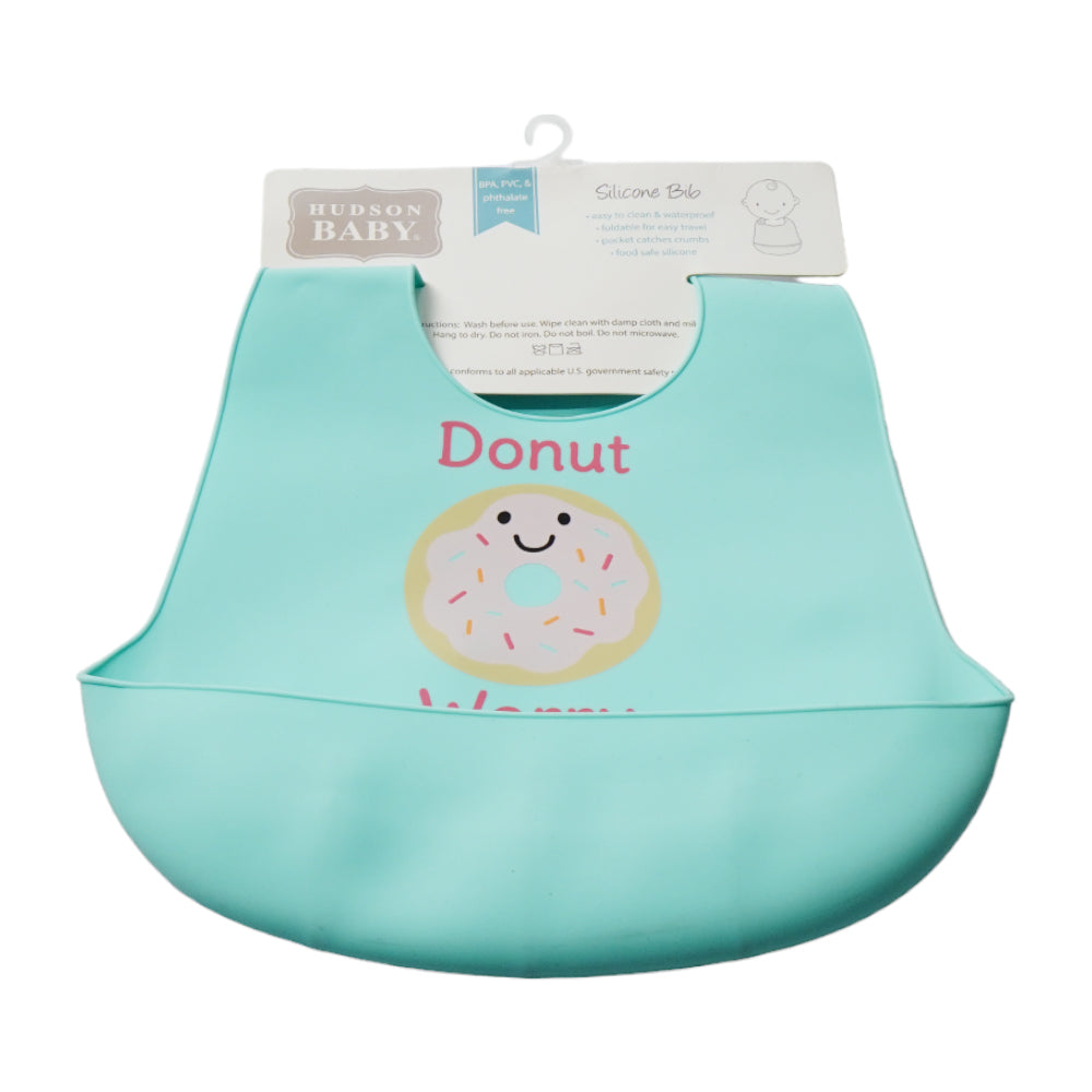 BABY SILICONE BIB MDW-23 CHI 01191CH Default Title - MamasJan KidsWear