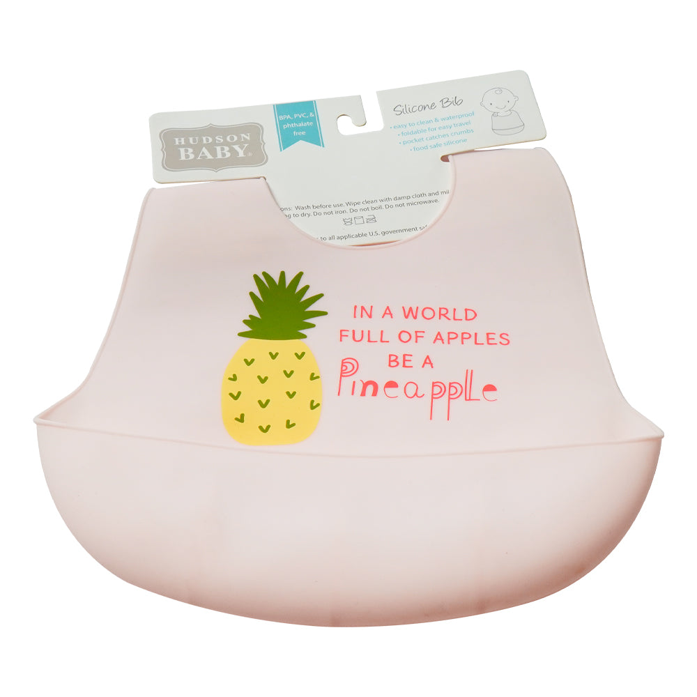 BABY SILICONE BIB MDW-23 CHI 00586CH Default Title - MamasJan KidsWear
