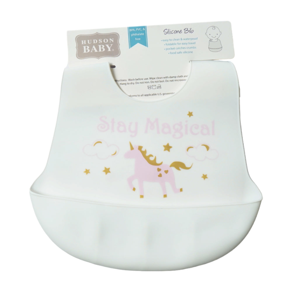 BABY SILICONE BIB MDW-23 CHI 01182CH Default Title - MamasJan KidsWear