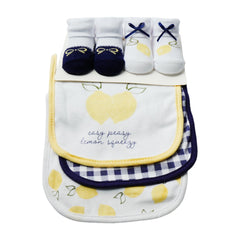 BABY BIB 3PC PACK WITH 2 PAIR BOOTIES MDW-23 CHI 56185 Default Title - MamasJan KidsWear