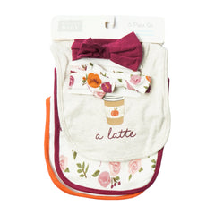 BABY BIB 3PC PACK WITH 2 HEAD BAND MDW-23 CHI 17613 Default Title - MamasJan KidsWear