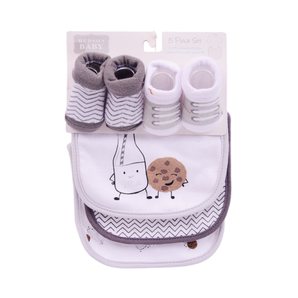 BABY BIB 3PC PACK WITH 2 PAIR BOOTIES MDW-23 CHI 56260 Default Title - MamasJan KidsWear
