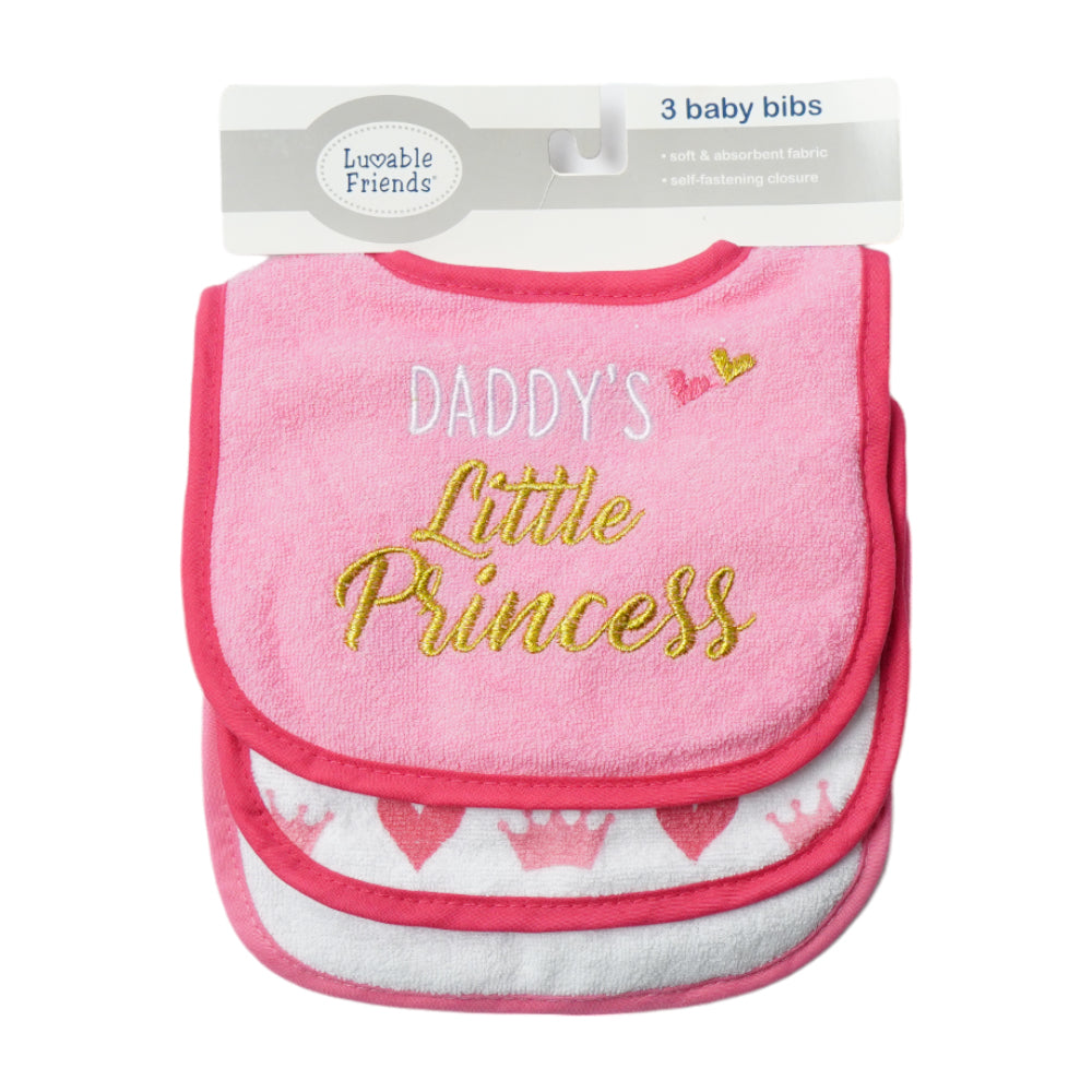 BABY BIB 3PC PACK MDW-23 CHI 01735 Default Title - MamasJan KidsWear