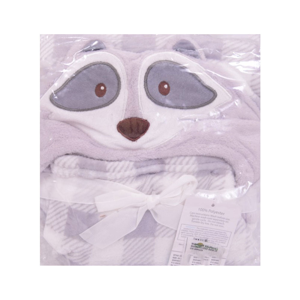 BABY FLEECE WRAPPING SHAWL HOODED MDW-23 CHI 00041CH Default Title - MamasJan KidsWear