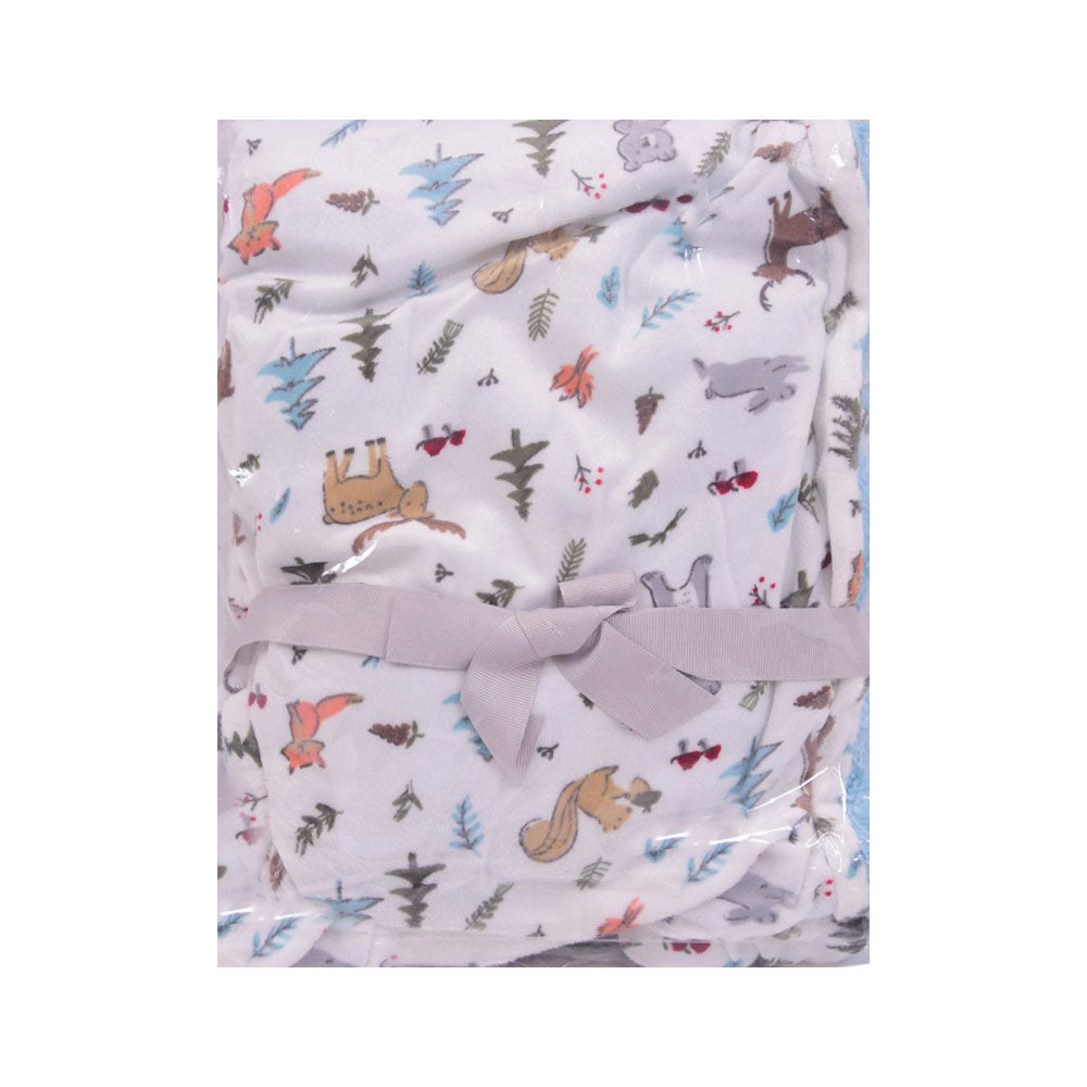 BABY FLEECE WRAPPING SHAWL MDW-23 CHI 52407CH Default Title - MamasJan KidsWear