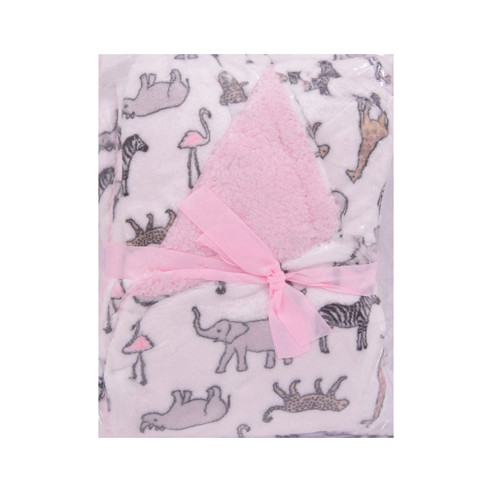 BABY FLEECE WRAPPING SHAWL MDW-23 CHI 00058CH Default Title - MamasJan KidsWear