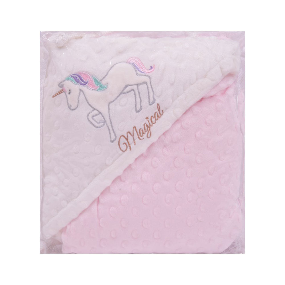 BABY FLEECE WRAPPING SHAWL HOODED MDW-23 CHI MP51917 Default Title - MamasJan KidsWear
