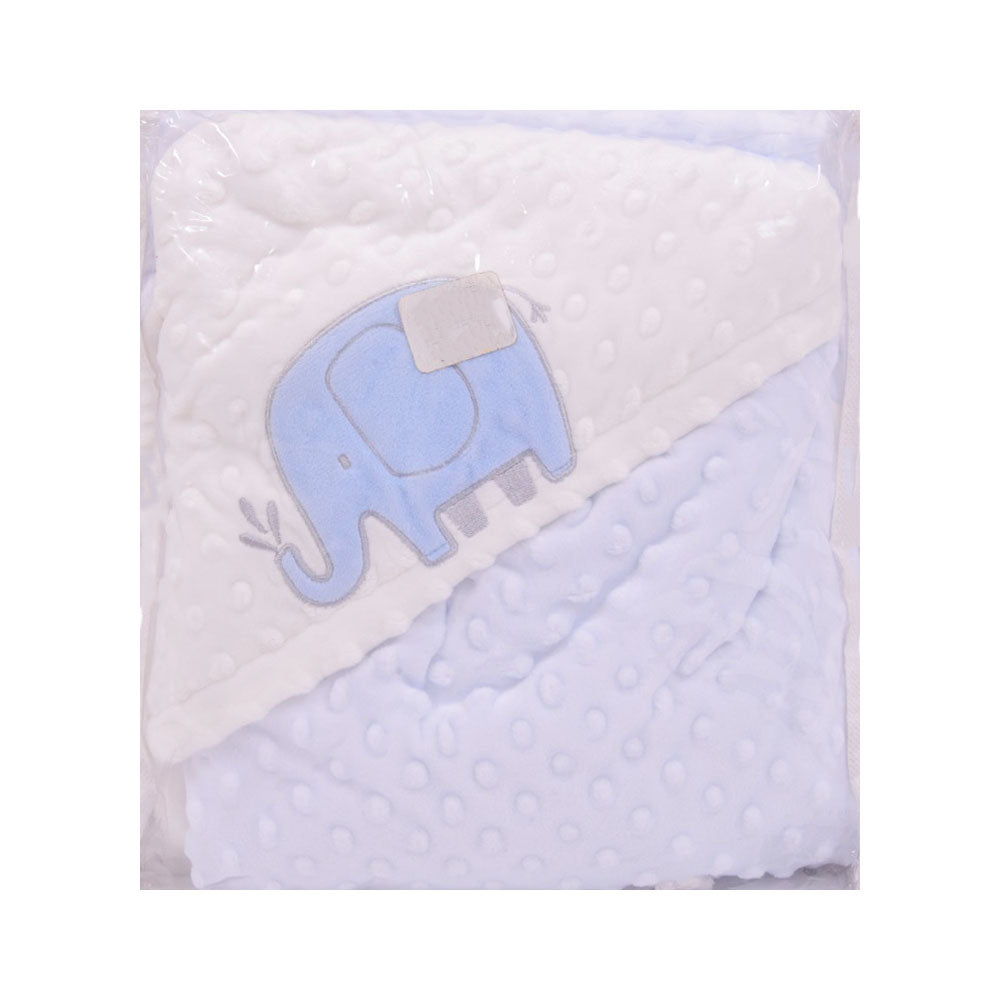 BABY FLEECE WRAPPING SHAWL HOODED MDW-23 CHI MP51918 Default Title - MamasJan KidsWear