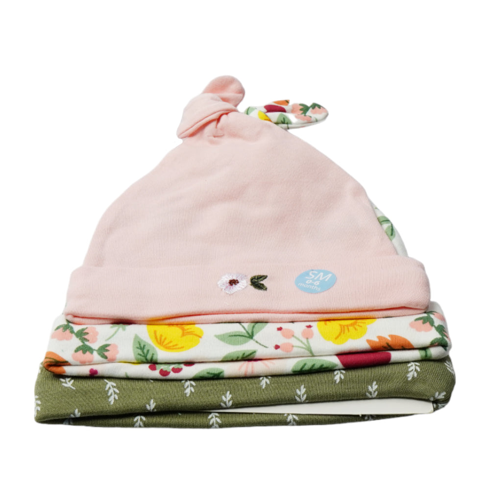BABY COTTON CAP 3PC PACK MDW-23 CHI 00105CH Default Title - MamasJan KidsWear