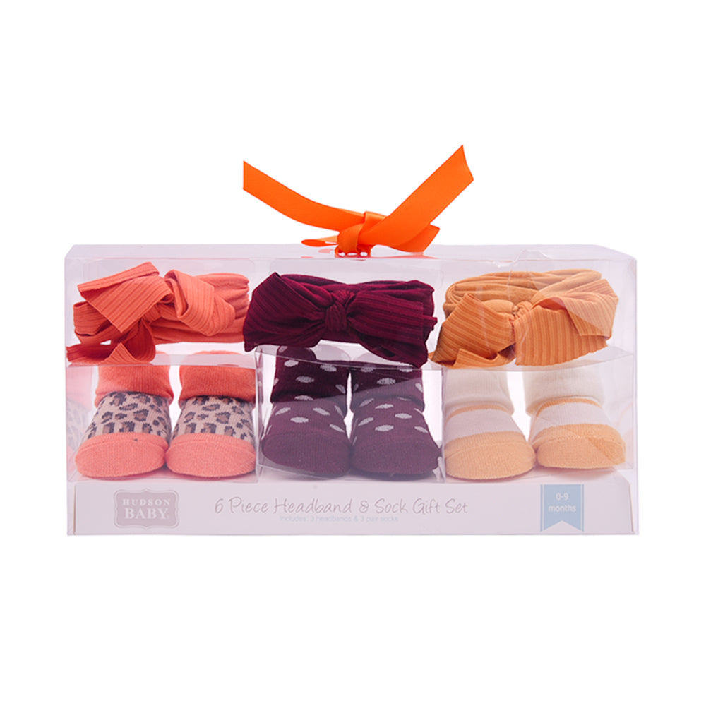 BABY BOOTIES 3 PAIR WITH 3 HEAD BAND MDW-23 CHI 13575CH Default Title - MamasJan KidsWear