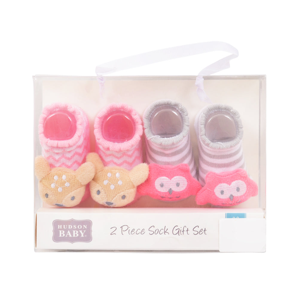 BABY BOOTIES 2 PAIR SET MDW-23 CHI 00639CH Default Title - MamasJan KidsWear