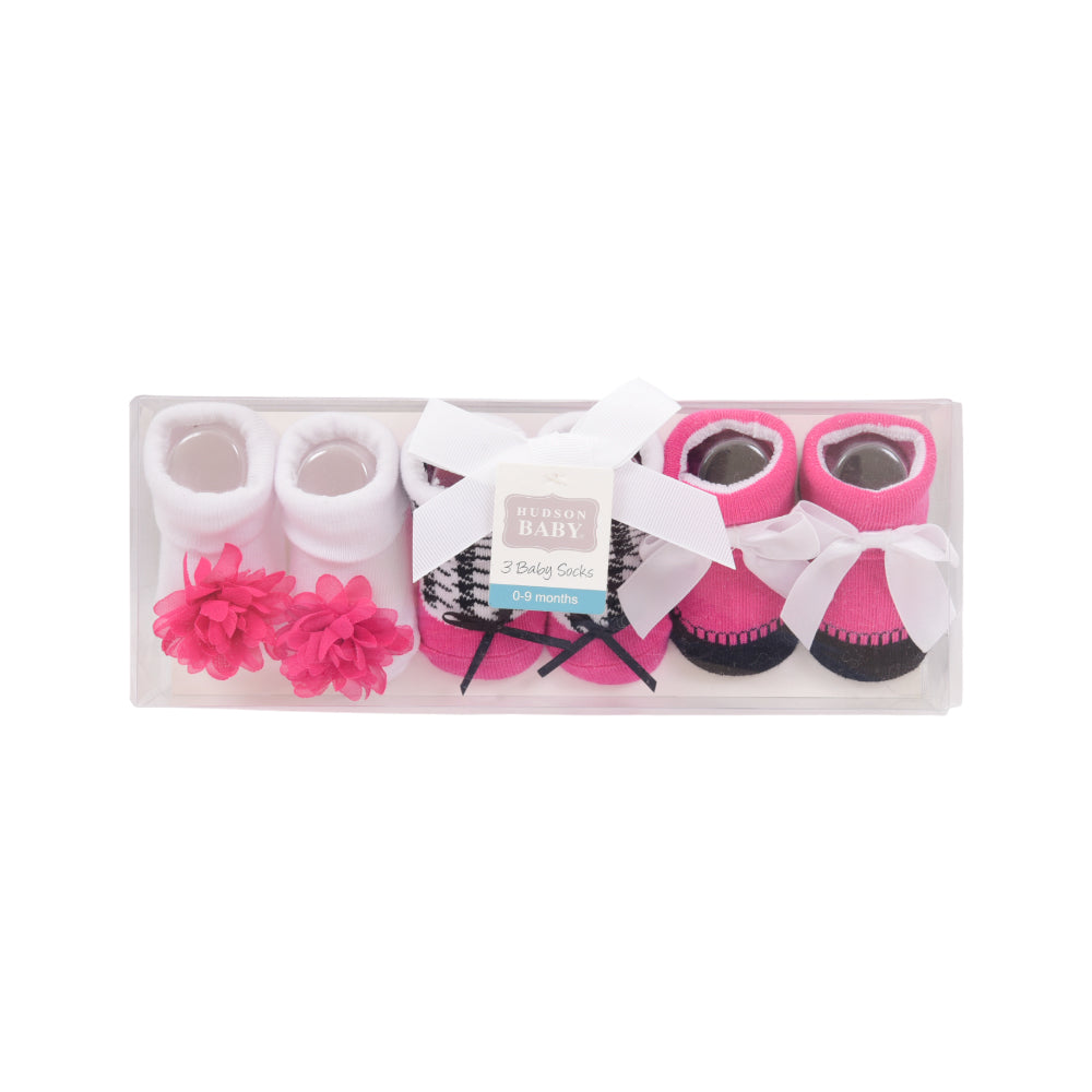 BABY BOOTIES 3 PAIR SET MDW-23 CHI 58262 Default Title - MamasJan KidsWear