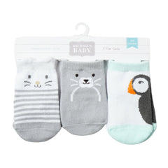 BABY SOCKS 3 PAIR PACK MDW-23 CHI 00123CH Default Title - MamasJan KidsWear