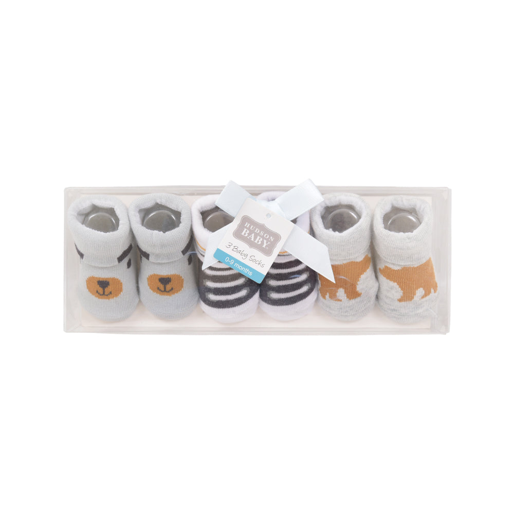 BABY BOOTIES 3 PAIR SET MDW-23 CHI 00766CH Default Title - MamasJan KidsWear