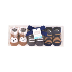BABY BOOTIES 3 PAIR SET MDW-23 CHI 00767CH Default Title - MamasJan KidsWear