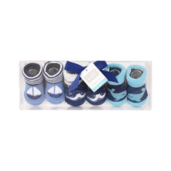 BABY BOOTIES 3 PAIR SET MDW-23 CHI 00765CH Default Title - MamasJan KidsWear