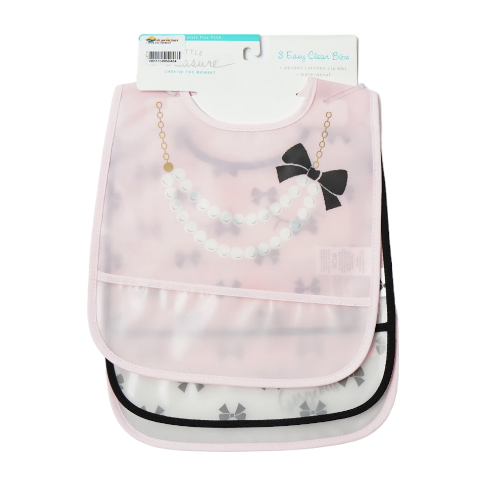 BABY PLASTIC BIB 3PC PACK MDW-23 CHI 75562CH Default Title - MamasJan KidsWear