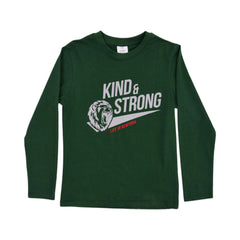 BOYS L/S T-SHIRT HOP & ROLL GREEN MZW-23 6-7 YEAR JB208 Default Title - MamasJan KidsWear