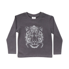 BOYS L/S T-SHIRT HOP & ROLL CHARCOAL MZW-23 2-3 YEAR JB213 Default Title - MamasJan KidsWear
