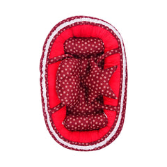 BABY RECEIVING NEST VILOUR MZW-23 RN-865 Default Title - MamasJan KidsWear