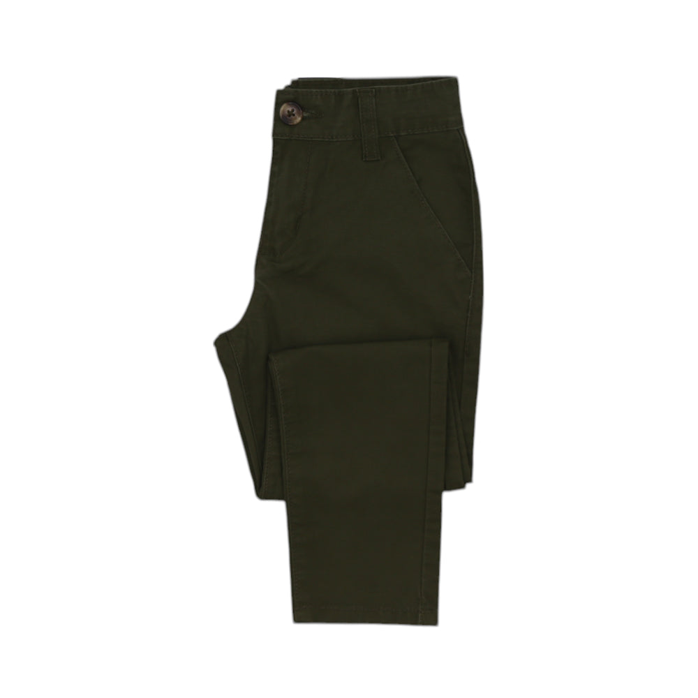 BOYS CHINOS PANTS HOP & ROLL OLIVE MZW-23 4-5 YEAR JBC502 Default Title - MamasJan KidsWear