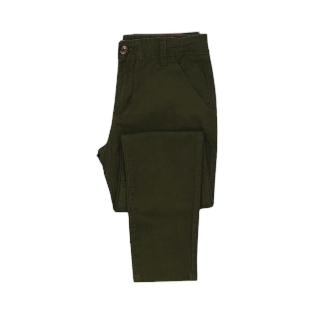 BOYS CHINOS PANTS HOP & ROLL OLIVE MZW-23 9-10 YEAR JBC502 Default Title - MamasJan KidsWear
