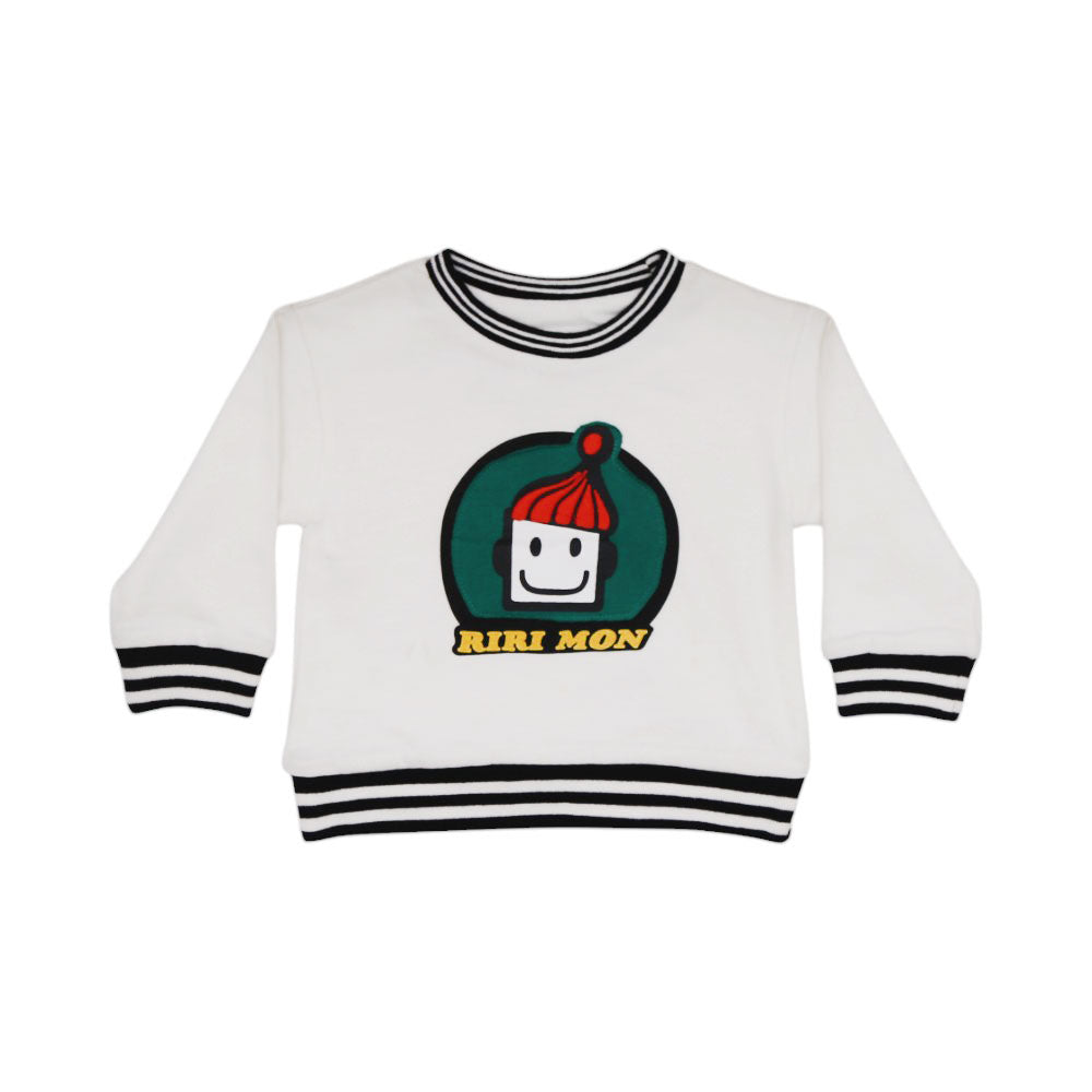 BOYS L/S ROUND NECK T-SHIRT MZW-23 12-18M 028 Default Title - MamasJan KidsWear