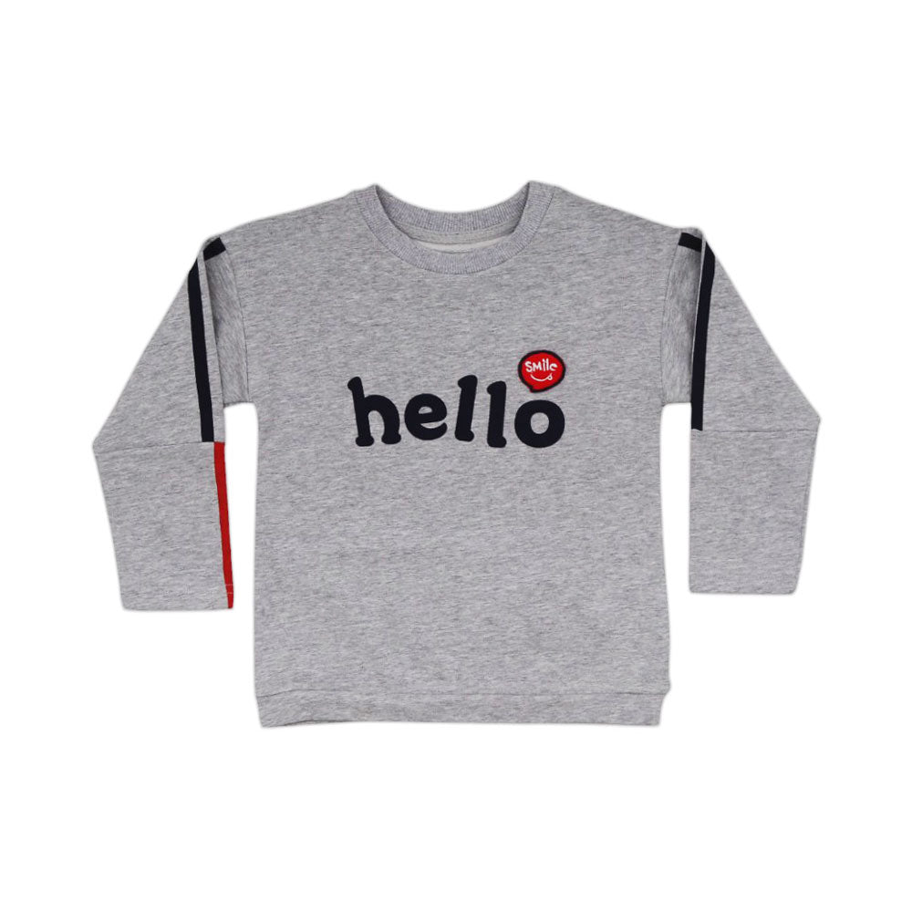 BOYS L/S ROUND NECK T-SHIRT MZW-23 3-4 YEAR 0046 Default Title - MamasJan KidsWear