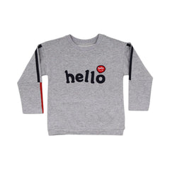 BOYS L/S ROUND NECK T-SHIRT MZW-23 3-4 YEAR 0046 Default Title - MamasJan KidsWear