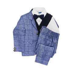 BOYS L/S 5PC PANT COAT SUIT MZW-23 18-24M 15029 Default Title - MamasJan KidsWear