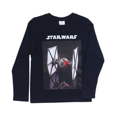 BOYS L/S T-SHIRT HOP & ROLL NAVY MZW-23 6-7 YEAR JG215 Default Title - MamasJan KidsWear