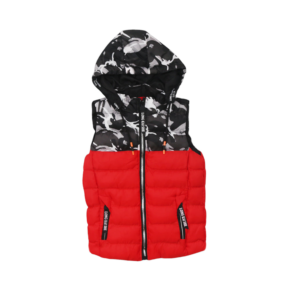 BOYS S/L QUILTED JACKET HOODED MZW-23 6-7 YEAR 1410 Default Title - MamasJan KidsWear
