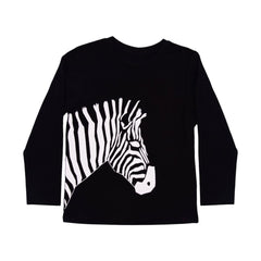 BOYS L/S T-SHIRT HOP & ROLL BLACK MZW-23 6-7 YEAR JB212 Default Title - MamasJan KidsWear