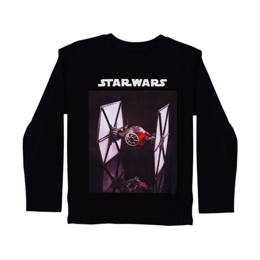BOYS L/S T-SHIRT HOP & ROLL BLACK MZW-23 3-4 YEAR JB215 Default Title - MamasJan KidsWear