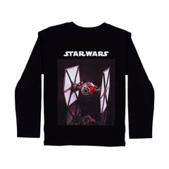 BOYS L/S T-SHIRT HOP & ROLL BLACK MZW-23 3-4 YEAR JB215 Default Title - MamasJan KidsWear