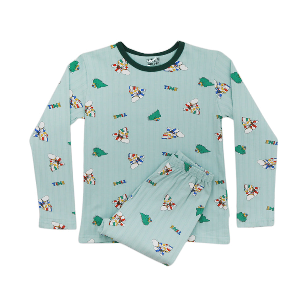 BOYS L/S 2PC SLEEPING SUIT MDW-23 4-5 YEAR 001 Default Title - MamasJan KidsWear