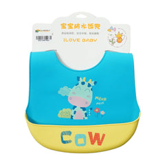 BABY SILICONE BIB MDW-23 8069 Default Title - MamasJan KidsWear