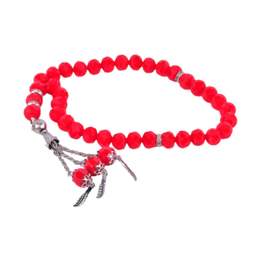 TASBEEH CRYSTAL NO.10 33 BEADS WITH CHAIN Default Title - MamasJan Household