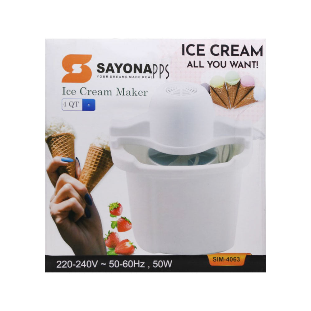 SAYONA ICE CREAM MAKER SIM4063 Default Title - MamasJan Electronics