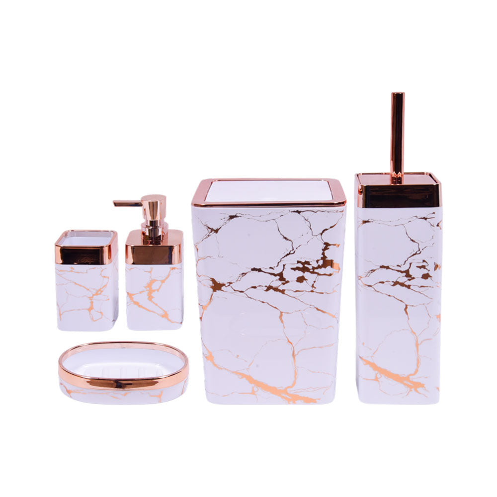 BATHROOM SET 5PC ACRYLIC IR KL9001 Default Title - MamasJan Decoration