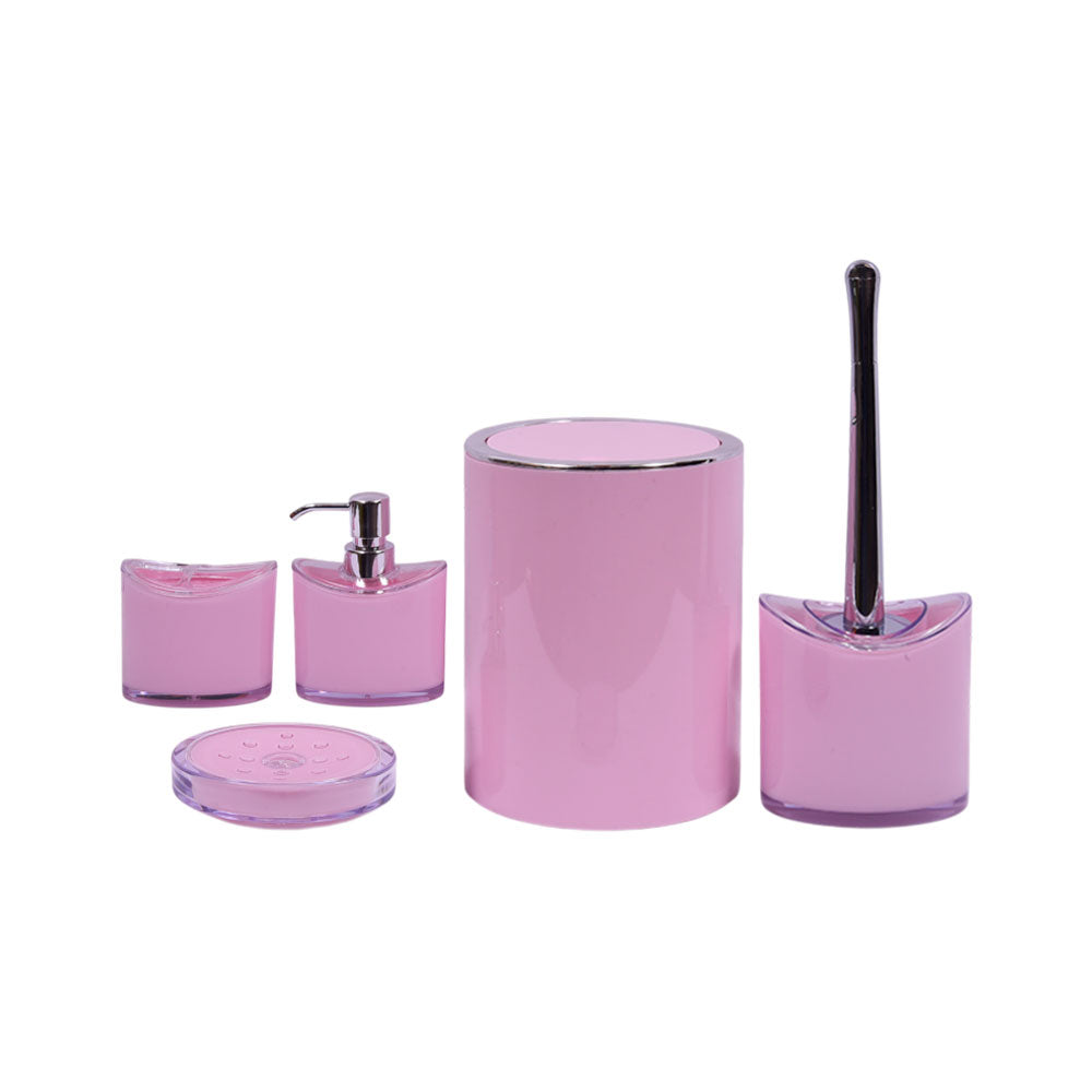 BATHROOM SET 5PC ACRYLIC IR HA131 Default Title - MamasJan Decoration