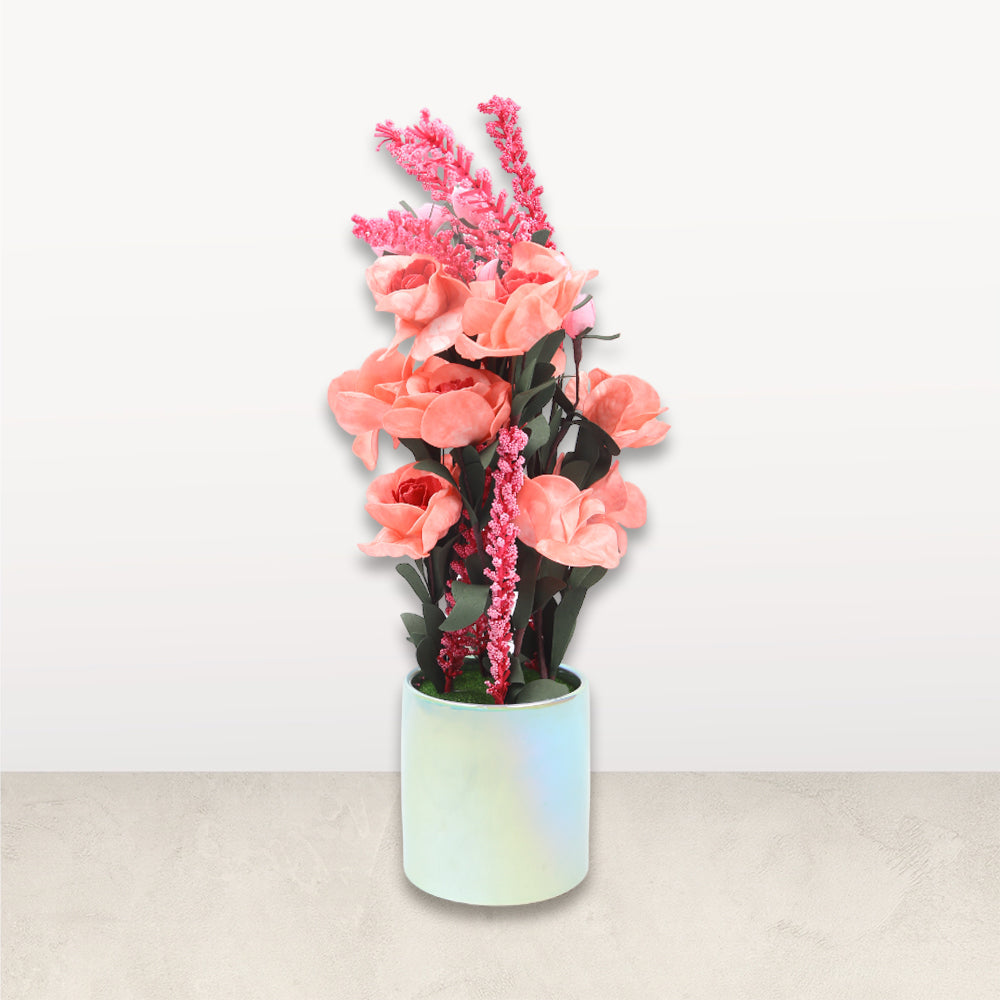 ARTIFICIAL FLOWER POT IR ADF1-3 Default Title - MamasJan Decoration