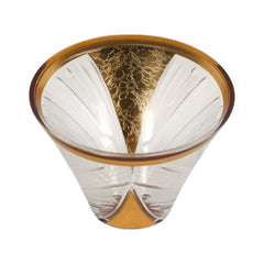 BOWL CRYSTAL BRASS IR B-33001 JSA05-A19 Default Title - MamasJan Decoration