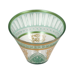 BOWL CRYSTAL BRASS IR B-33001 J306-588-2 Default Title - MamasJan Decoration